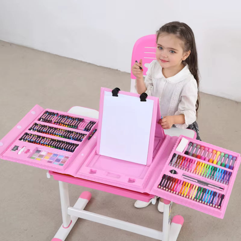150-208 Pcs Art Set Watercolor Markers Crayons Water Pen Drawing Set Artist Painting Tools For Boys Girls Birthday Gifts