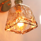 Indoor brass wall lamp with flicker-free warm LED lighting for bedrooms