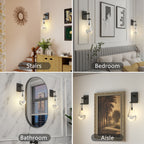 Art Deco black wall lighting for luxury interiors