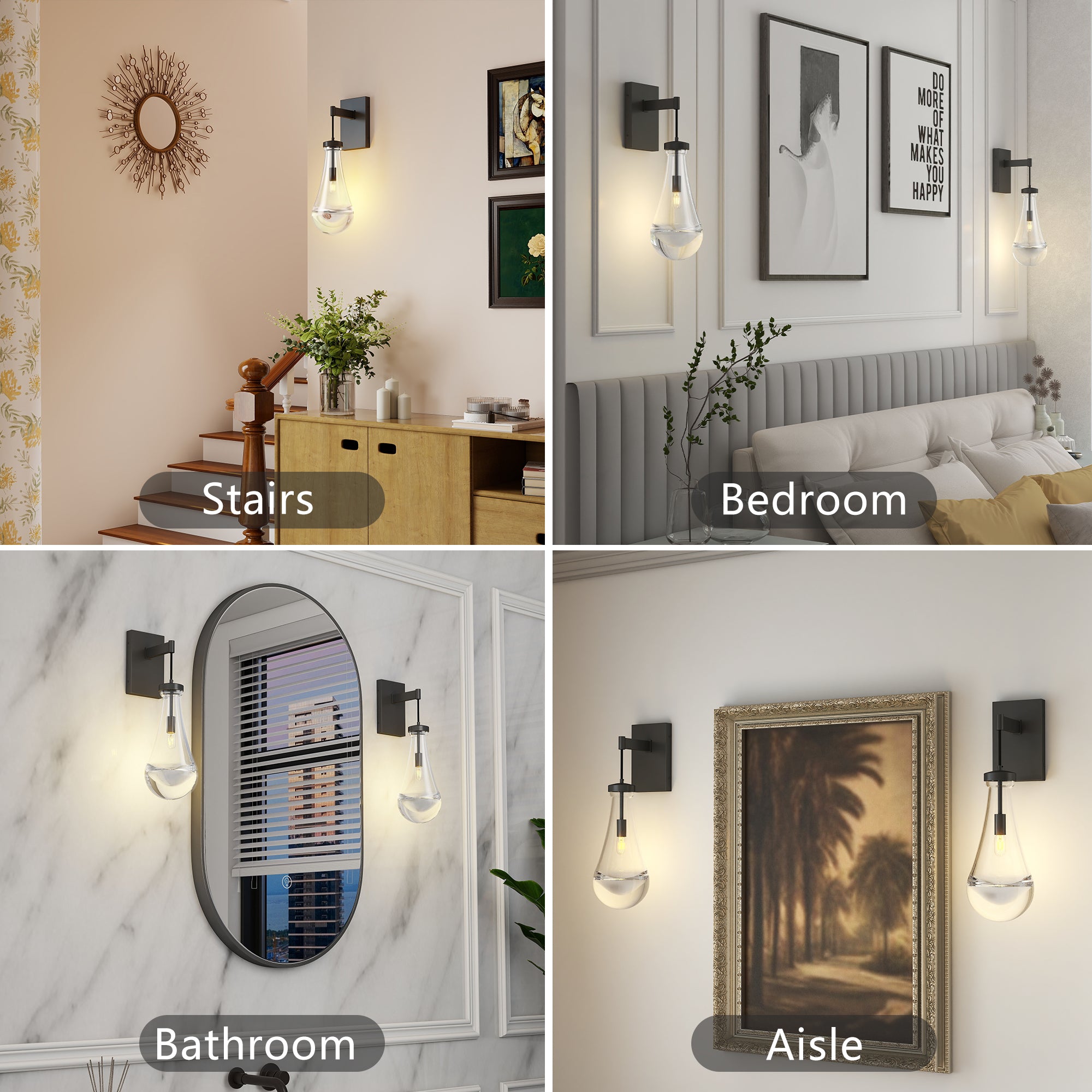 Art Deco black wall lighting for luxury interiors
