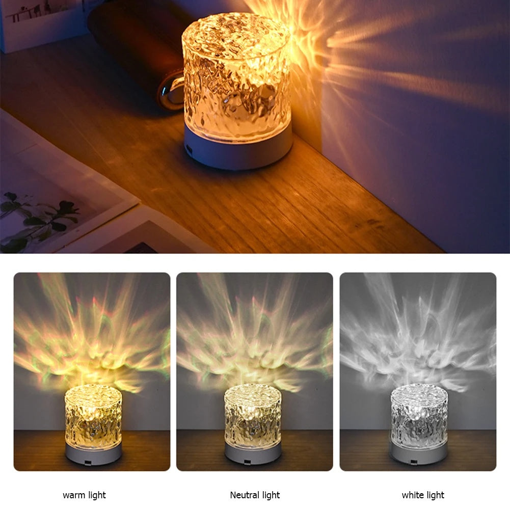 Decorative crystal lamp for contemporary home interiors