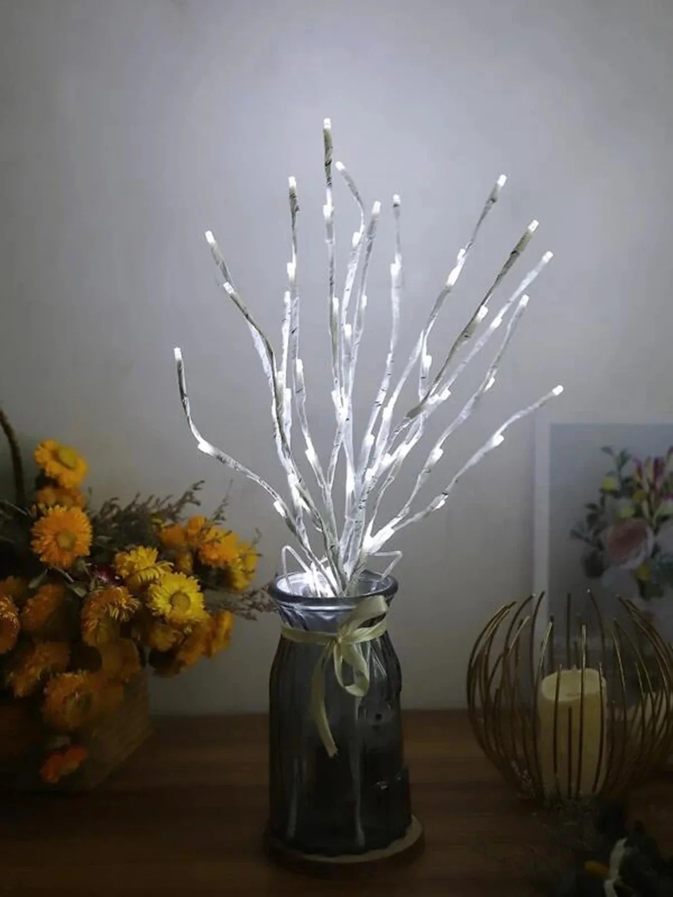 Mother’s Day Gift Tree Branch Lamp, Warm White LED Decorative Bonsai Light, Cozy Bedroom Night Light for Mom, Home Decor Table Lamp