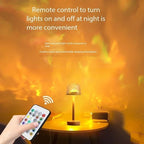 Mini Table Lamp Water Ripple Projector, Romantic Atmosphere Night Light, Remote Control LED Lamp, USB Rechargeable Bedside Lamp, Aesthetic Room Decor Gift