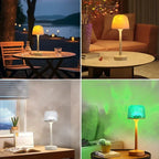 Mini Table Lamp Water Ripple Projector, Romantic Atmosphere Night Light, Remote Control LED Lamp, USB Rechargeable Bedside Lamp, Aesthetic Room Decor Gift
