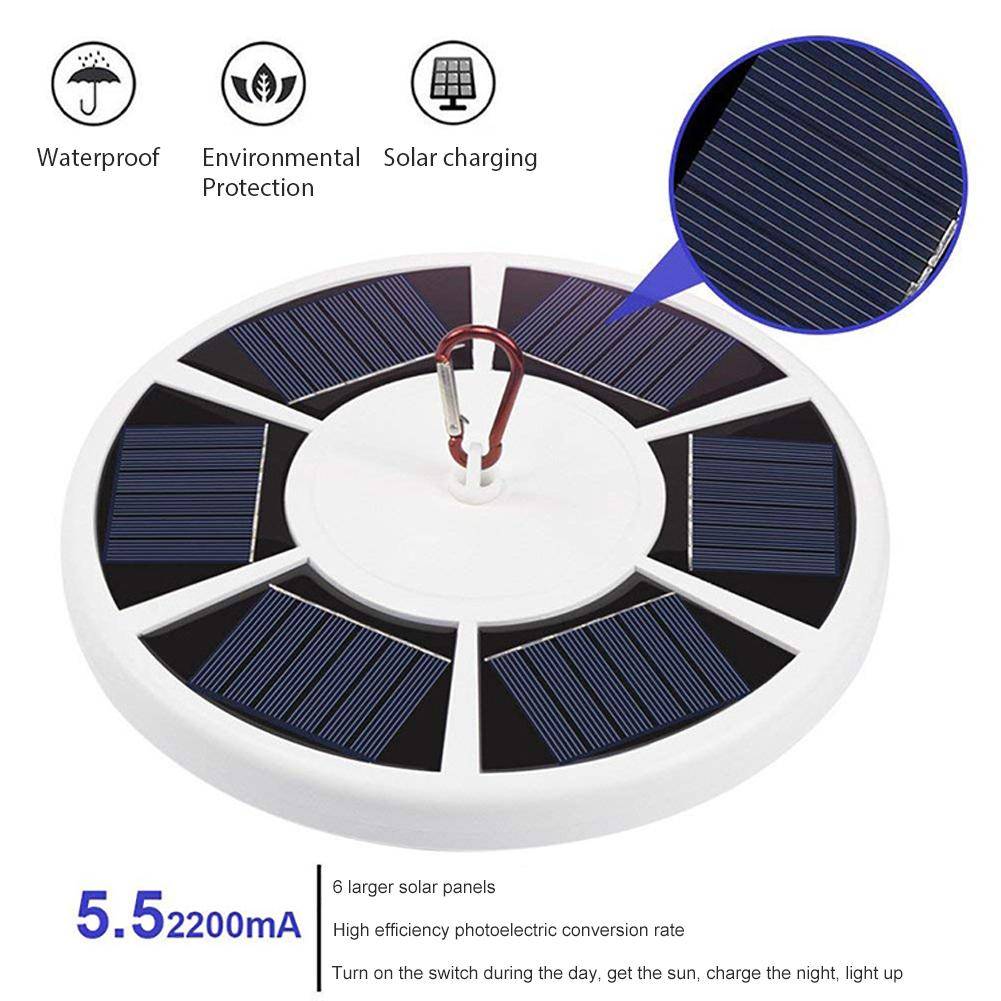 Dusk-to-dawn solar flag light automatically illuminates at night—no manual control needed.

