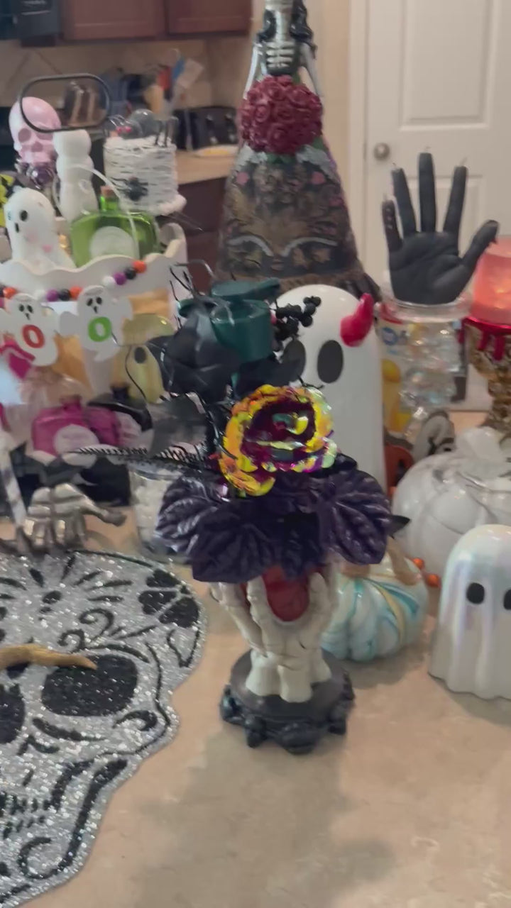 Solar powered outdoor bat decorations